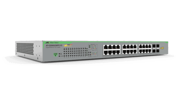 Allied Telesis GS950/28PS V2 24-Port Gigabit PoE+ WebSmart Switch